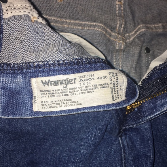 Wrangler patch straight leg 3x30 jeans high rise - Picture 5 of 8